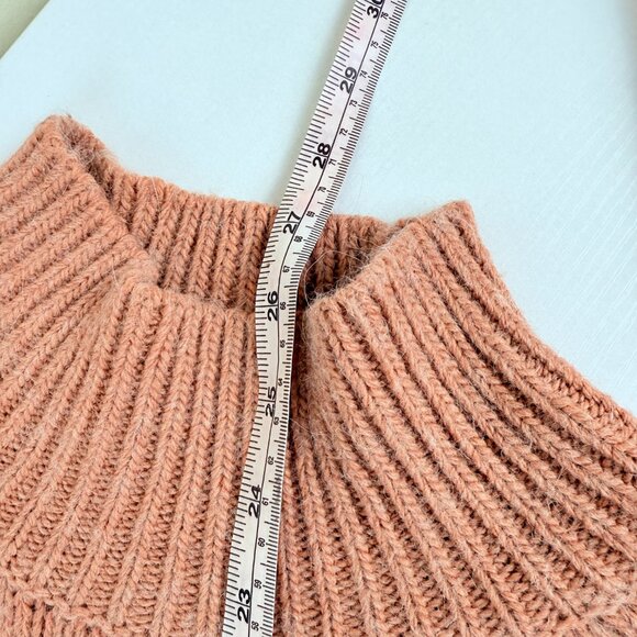 Garnet Hill Wool & Alpaca Blend Chunky Knit Mock Neck Sweater - Size L - Picture 9 of 9